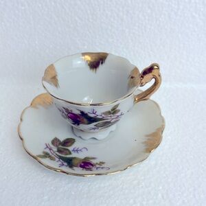 Vintage Tiny Teacup and Saucer Sets & Hand Painted Japan